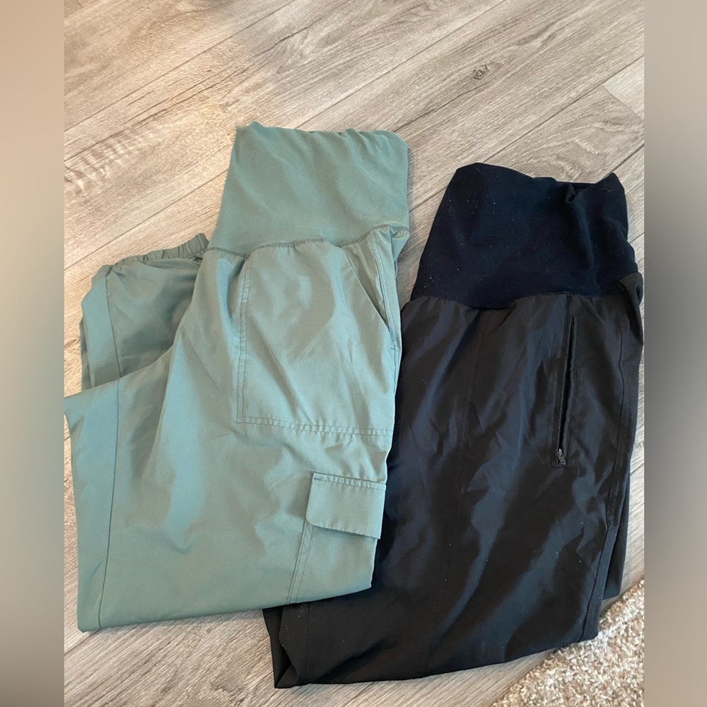 Maternity athletic jogger pants bundle